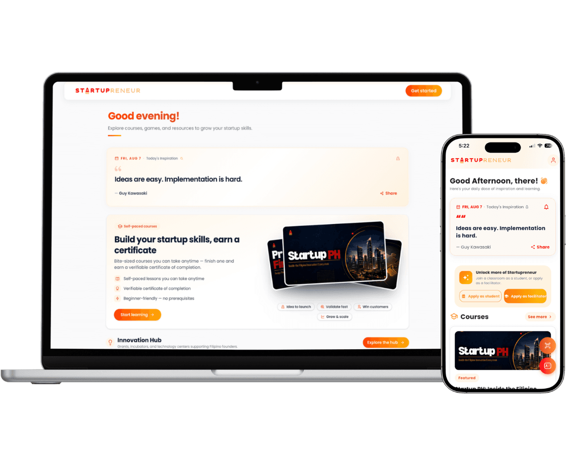 Startupreneur mockup